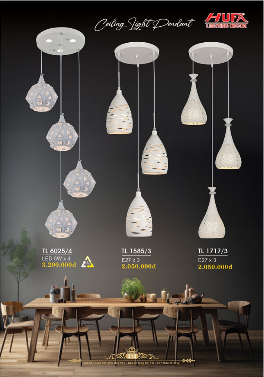 Bảng giá đèn trang trí HUFA